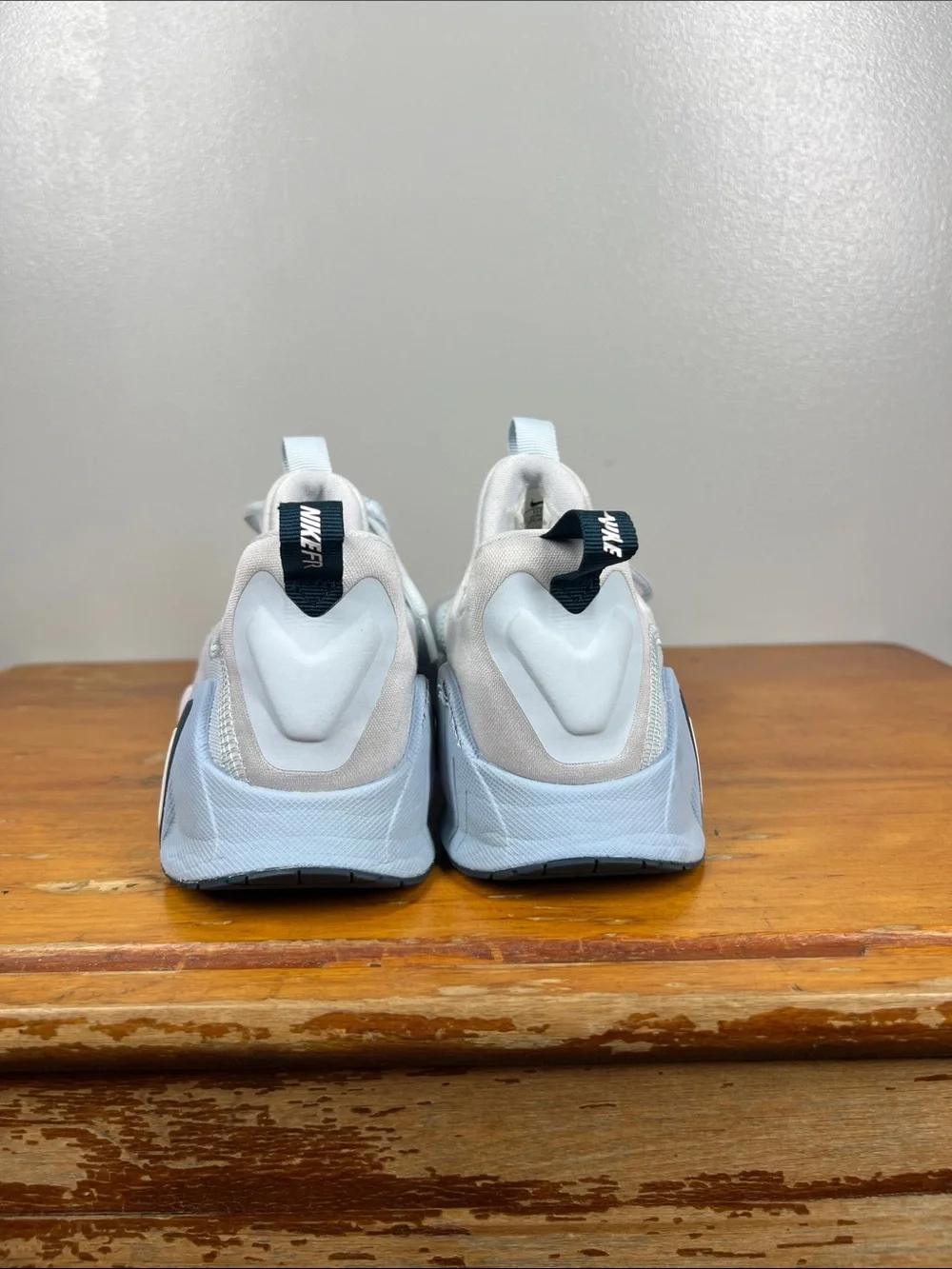 Nike Free Pale Blue and White Flex Run Sneakers